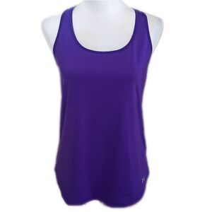 5/$55 Under Armour purple twisted strap vented athletic tank top, size S